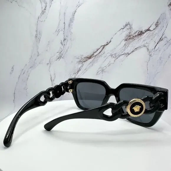 CLASSY NEW Versace Sunglasses Black Gold Medusa Logo Chain Arms Authentic m_692128c79936d69184a03cbb.jpeg main image 4